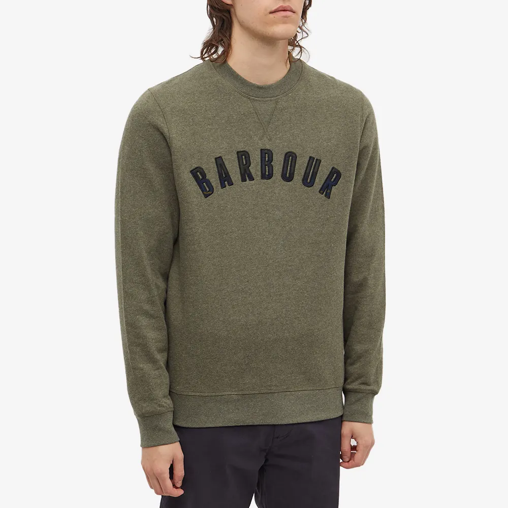 Barbour Debson Crew Neck Sweatshirt Forest
