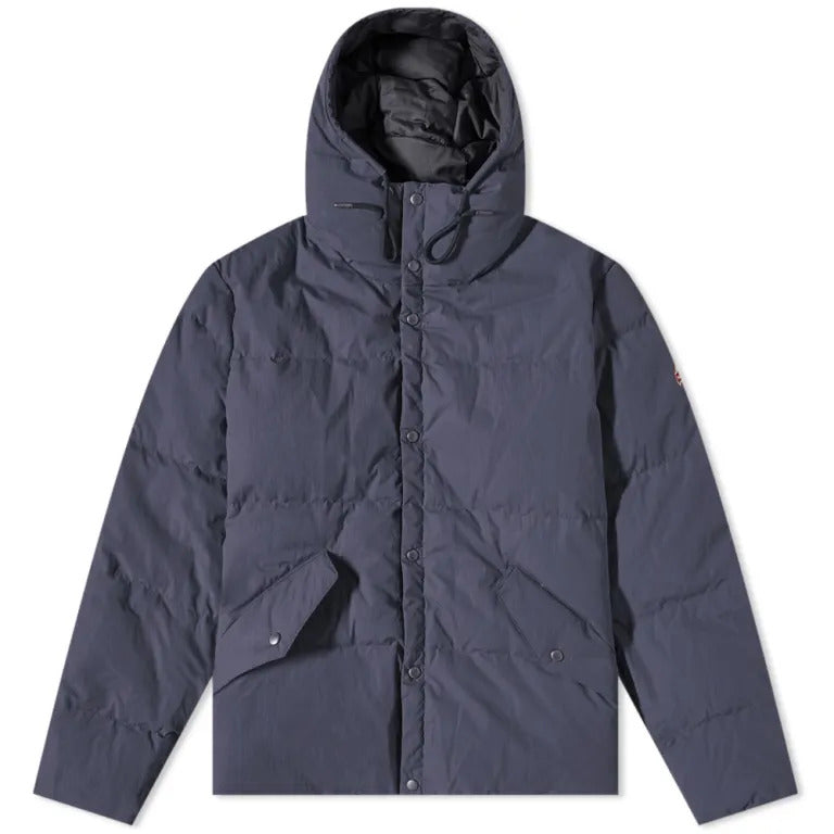 HOLUBAR Crinkle Cropped Puffer Jacket Dark Blue