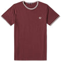 Fred Perry Twin Tipped T-Shirt Oxblood