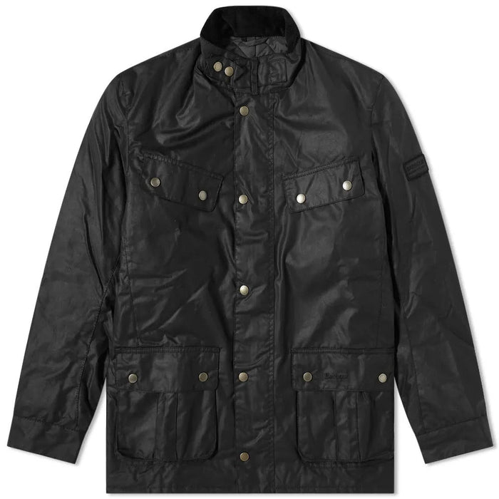 Barbour International Duke Waxed Jacket Black