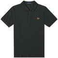Fred Perry Slim Fit Plain Polo Night Green / Honey Gold