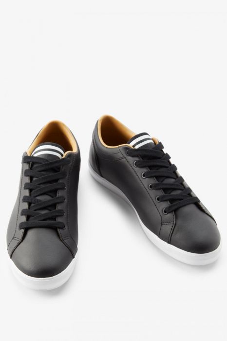 Fred Perry Baseline Leather B1228 Black