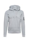 C.P. Company Cotton Fleece Resist Dyed Hoodie Grey