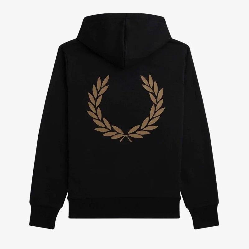 Fred Perry Laurel Wreath Hooded Sweat Black