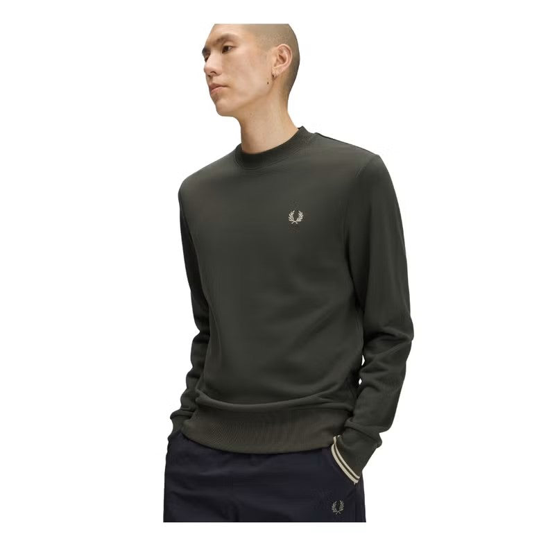 Fred Perry Sudadera Cuello Redondo M7535 Field Green