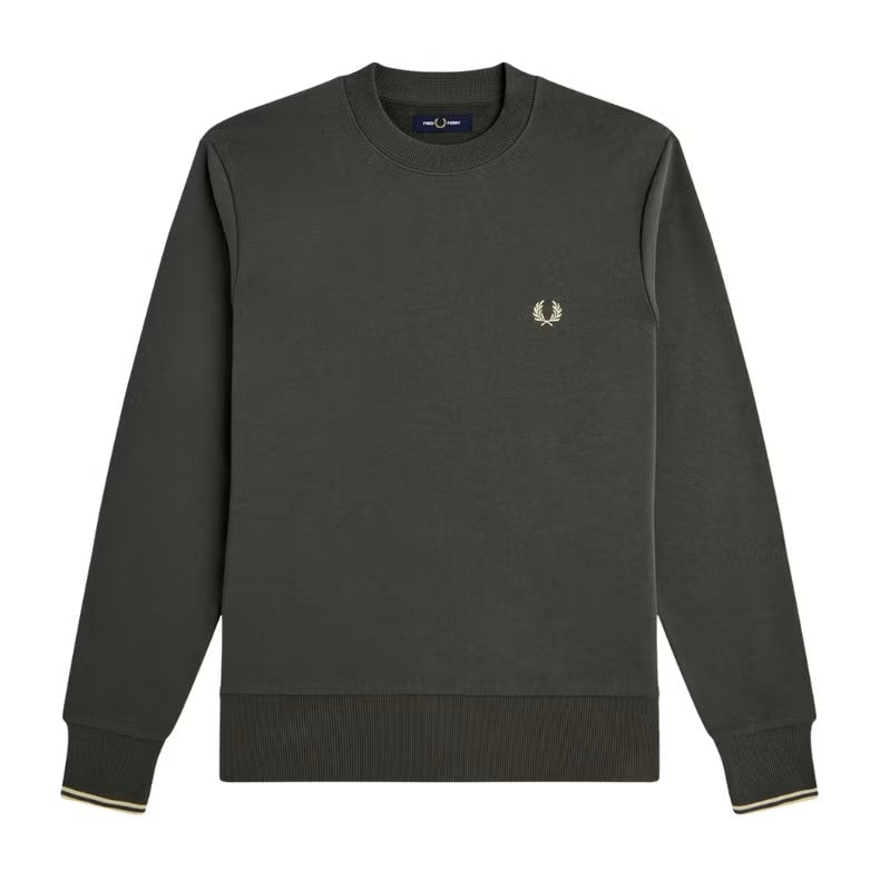 Fred Perry Sudadera Cuello Redondo M7535 Field Green