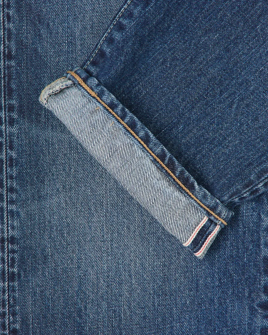 Edwin Regular Tapered Jeans L32 Blue Dark Used