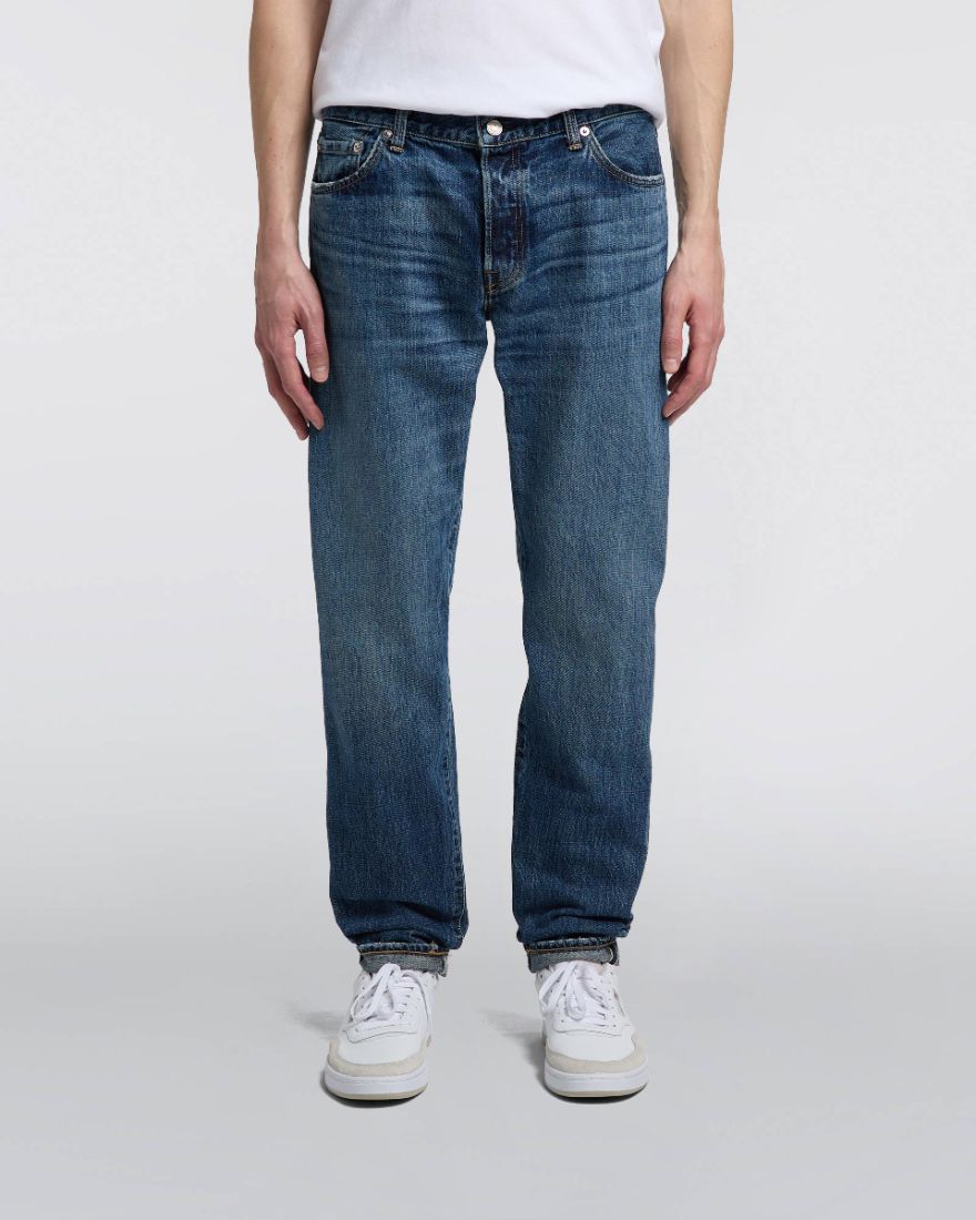 Edwin Regular Tapered Jeans L32 Blue Mid Dark Wash