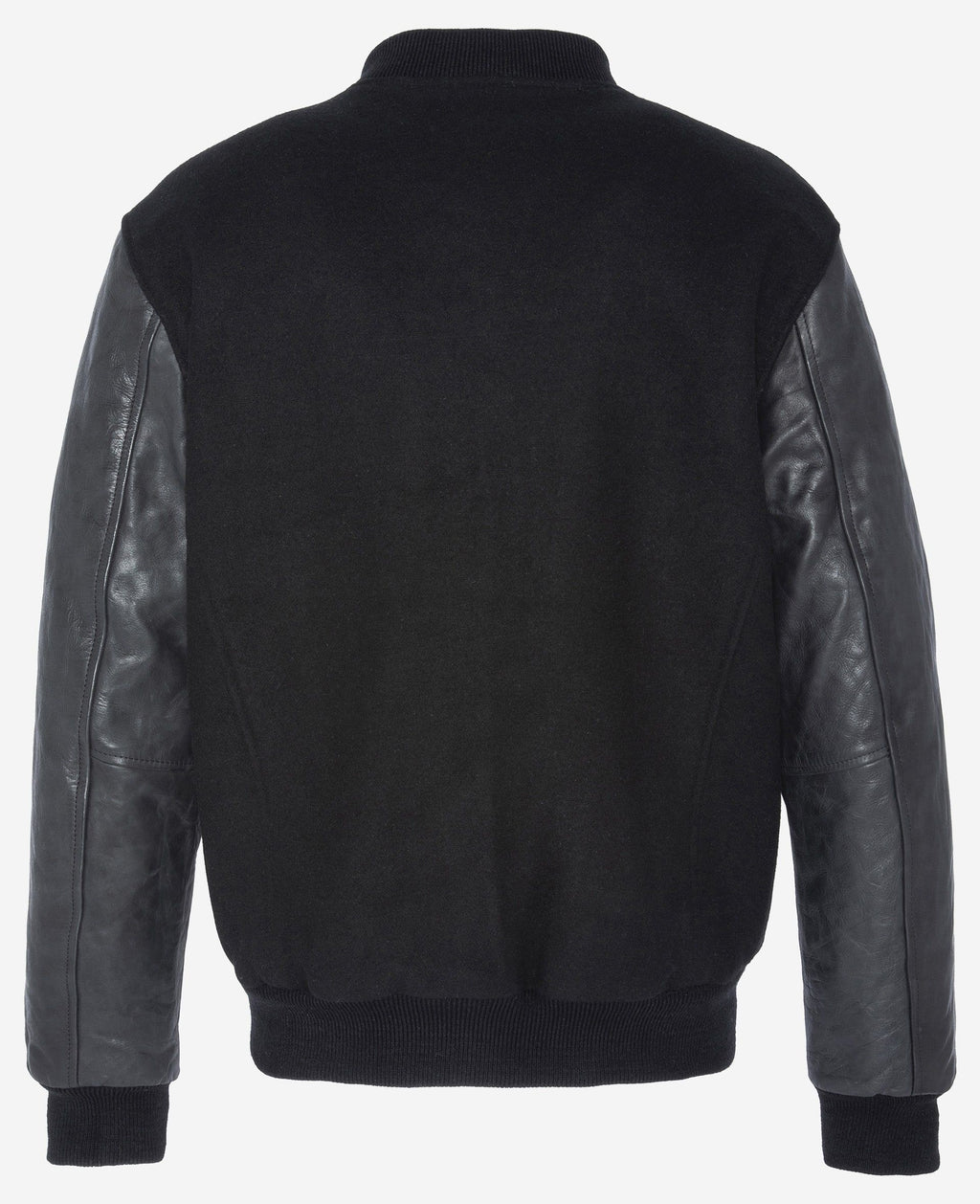 Schott NYC Varsity jacket Cowhide leather Black