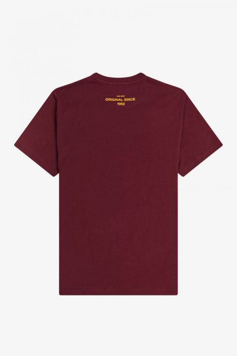 Fred Perry Printed T-Shirt Aubergine