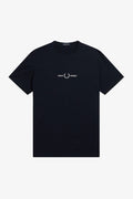 Fred Perry Embroidered Logo T-Shirt Navy
