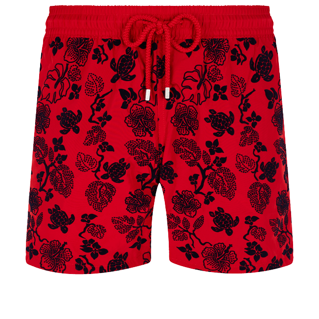 Vilebrequin Mahina Swim Short Natural Turtles Pepper