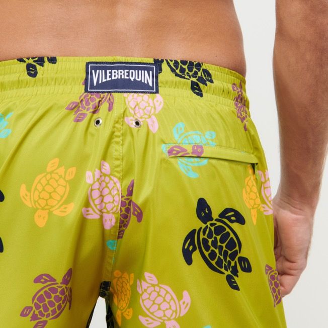 Vilebrequin Mahina Swim Shorts Turtles' Ronde Matcha