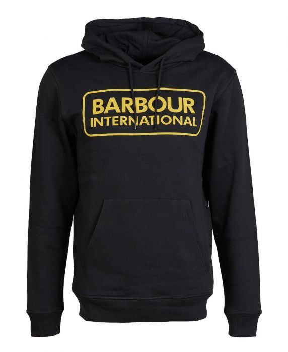 Barbour International Pop Over Hoodie Black