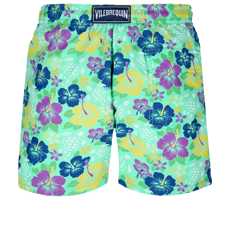 Vilebrequin Moorea Swim Short Tropical Turtles Cardamome