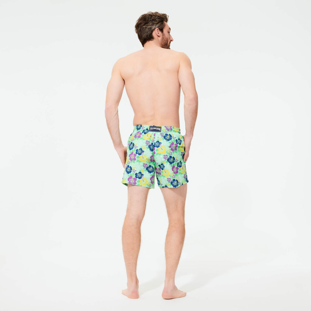 Vilebrequin Moorea Swim Short Tropical Turtles Cardamome