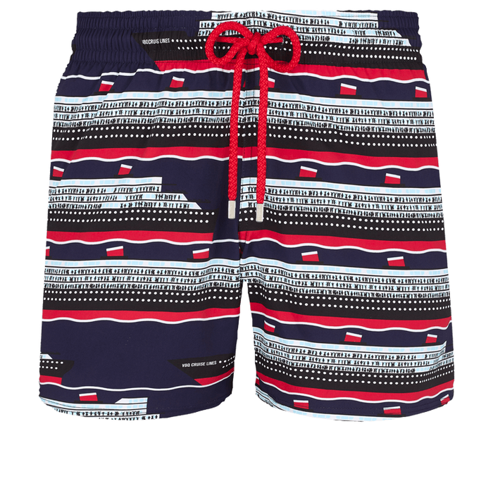 Vilebrequin Moorise Swim Shorts Moorise Stretch VBQ Cruise Lines Midnight Blue