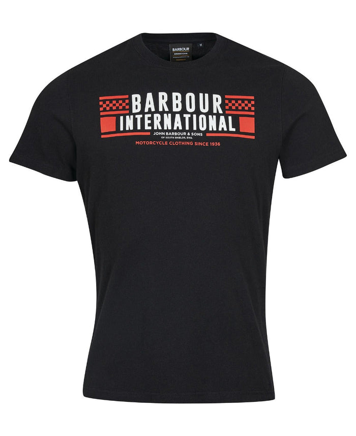 Barbour International Grasstrack T-Shirt Black