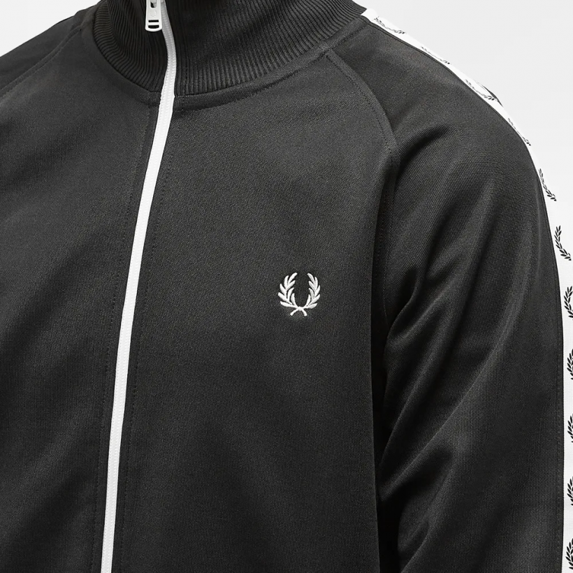 Fred Perry Taped Track Jacket 4620 Black