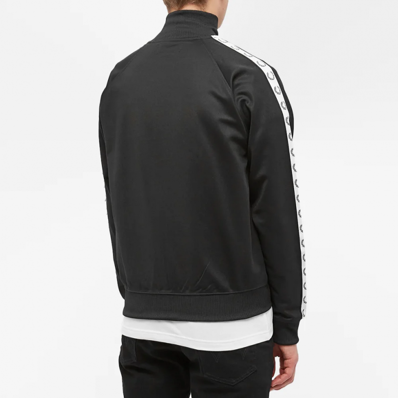 Fred Perry Taped Track Jacket 4620 Black