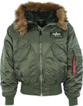 Alpha Industries 45P Hooded Sage Green