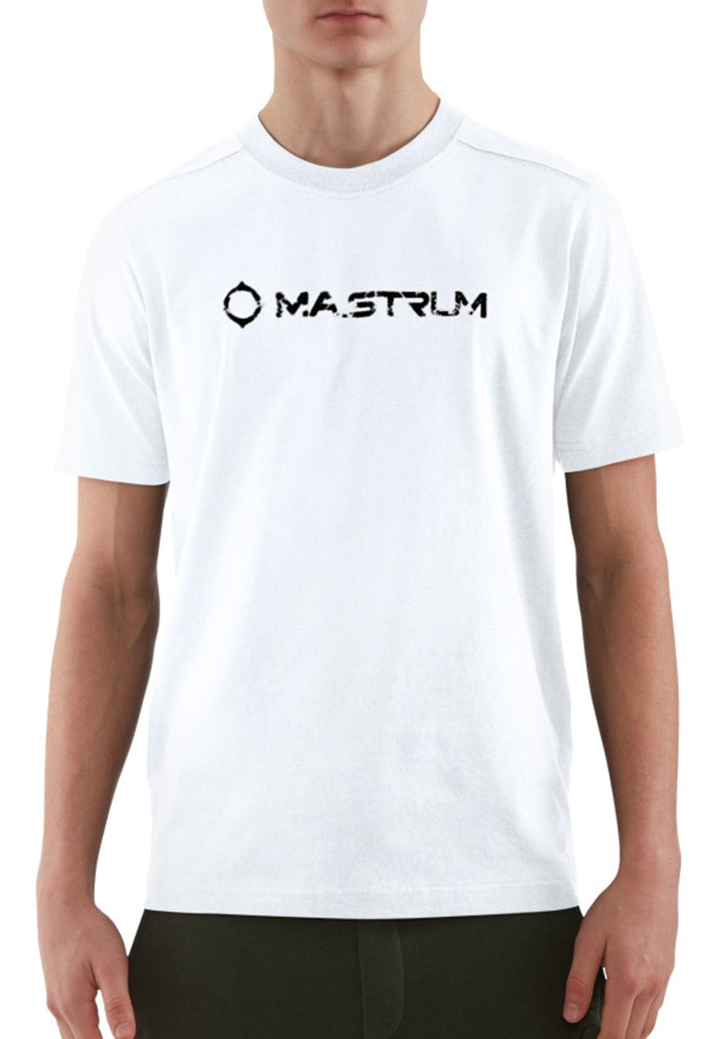 MA.STRUM Cracked Logo Tee Optic White