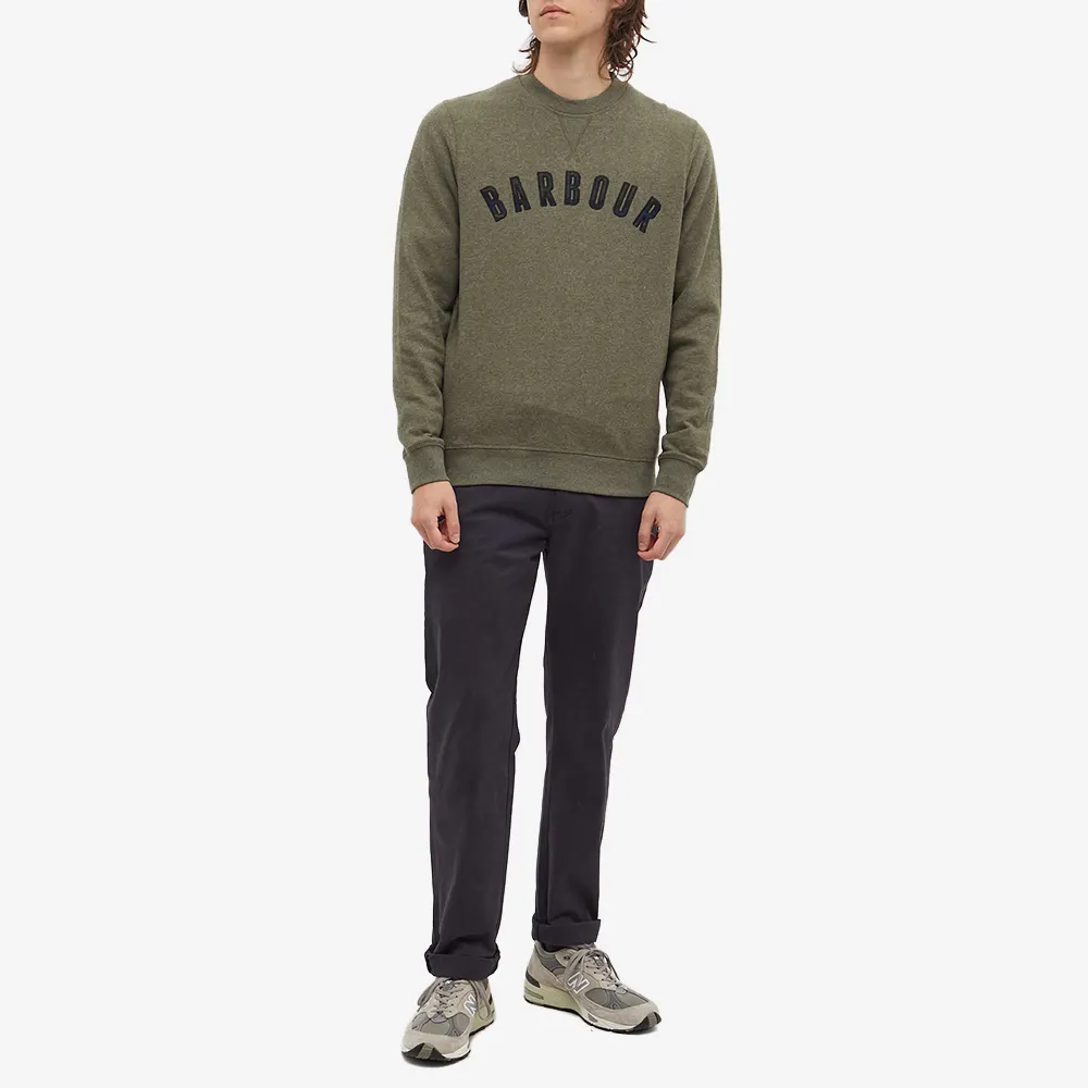 Barbour Debson Crew Neck Sweatshirt Forest