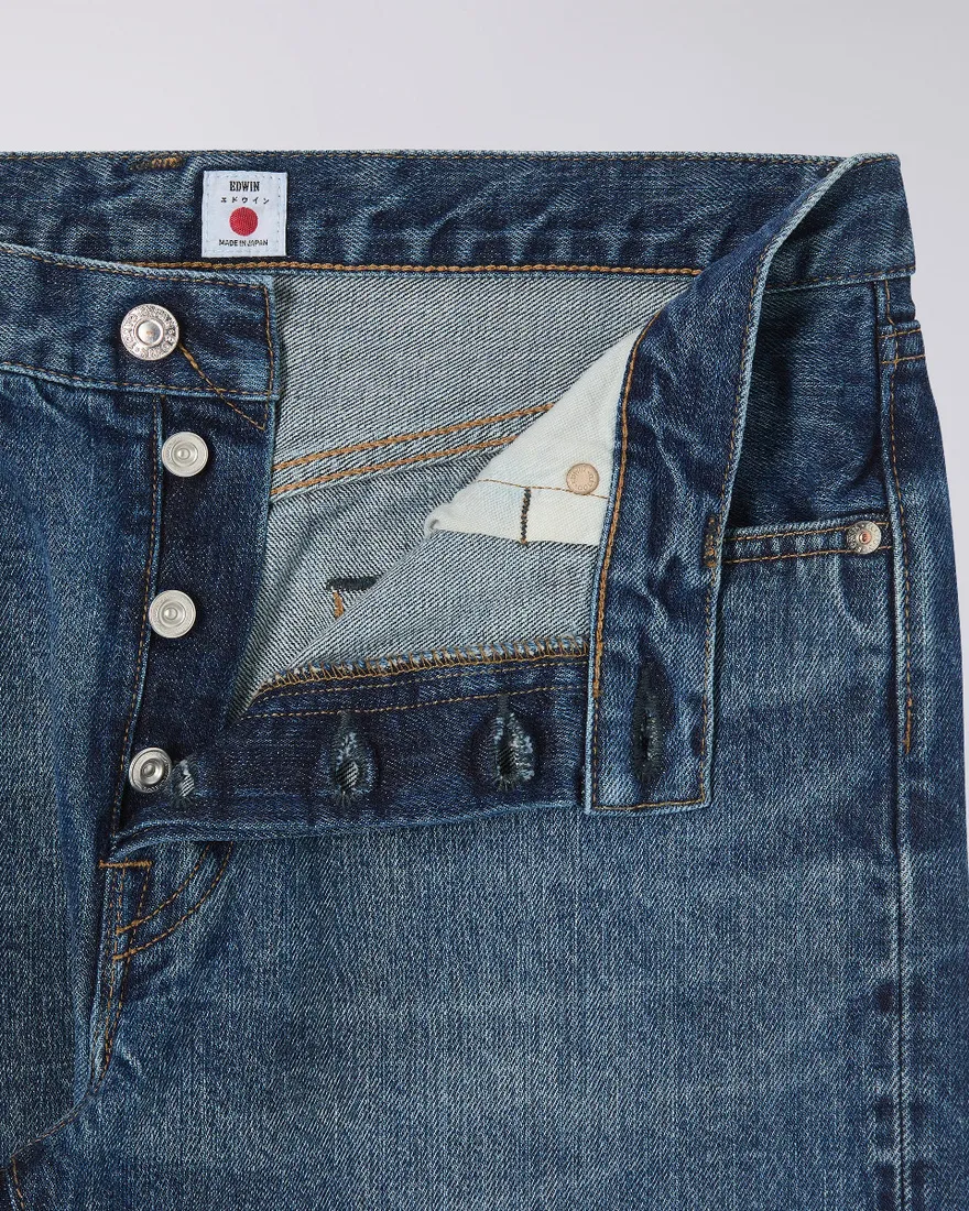 Edwin Slim Tapered Jeans L32 Blue Dark Used